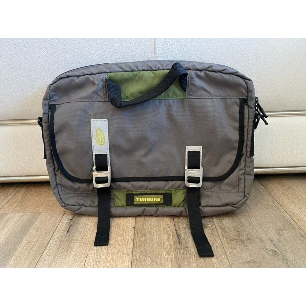TIMBUK2 Closer Laptop Briefcase Messenger Bag Crossbody Gray